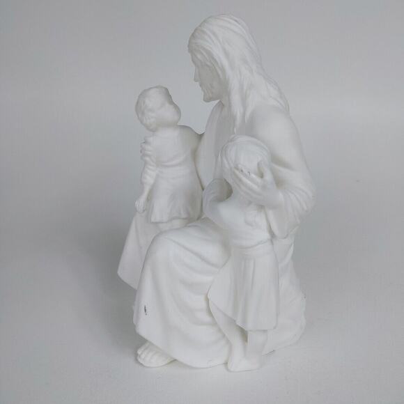 LENOX "The Children's Blessing" 1989 Fine‎ Bone China Figurine Jesus - Picture 2 of 4